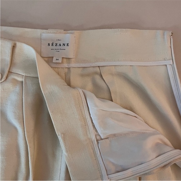 Sezane Loulou Trousers Wide-Leg pants - Picture 6 of 7